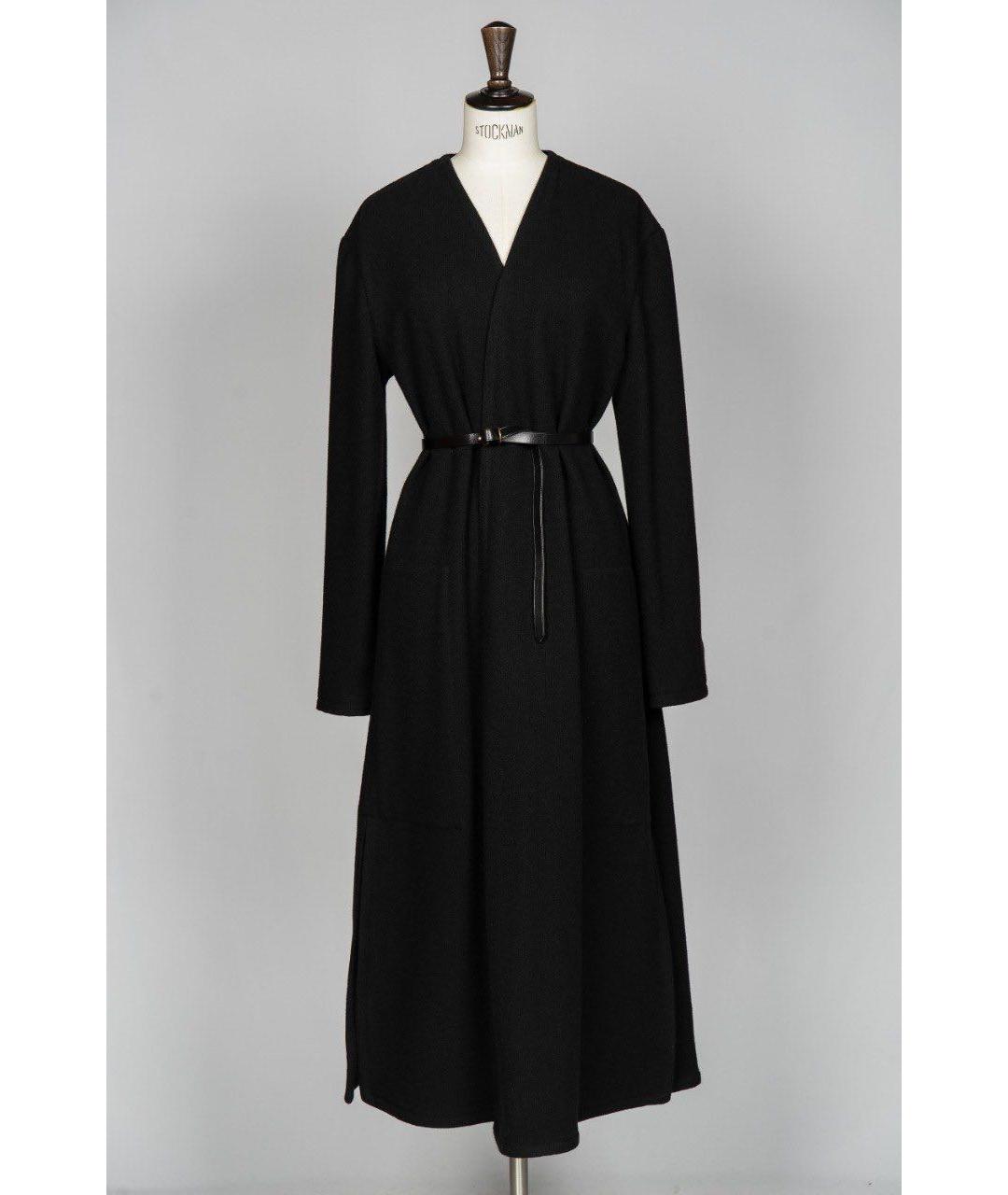 LEMAIRE Черное шерстяное пальто, фото 3