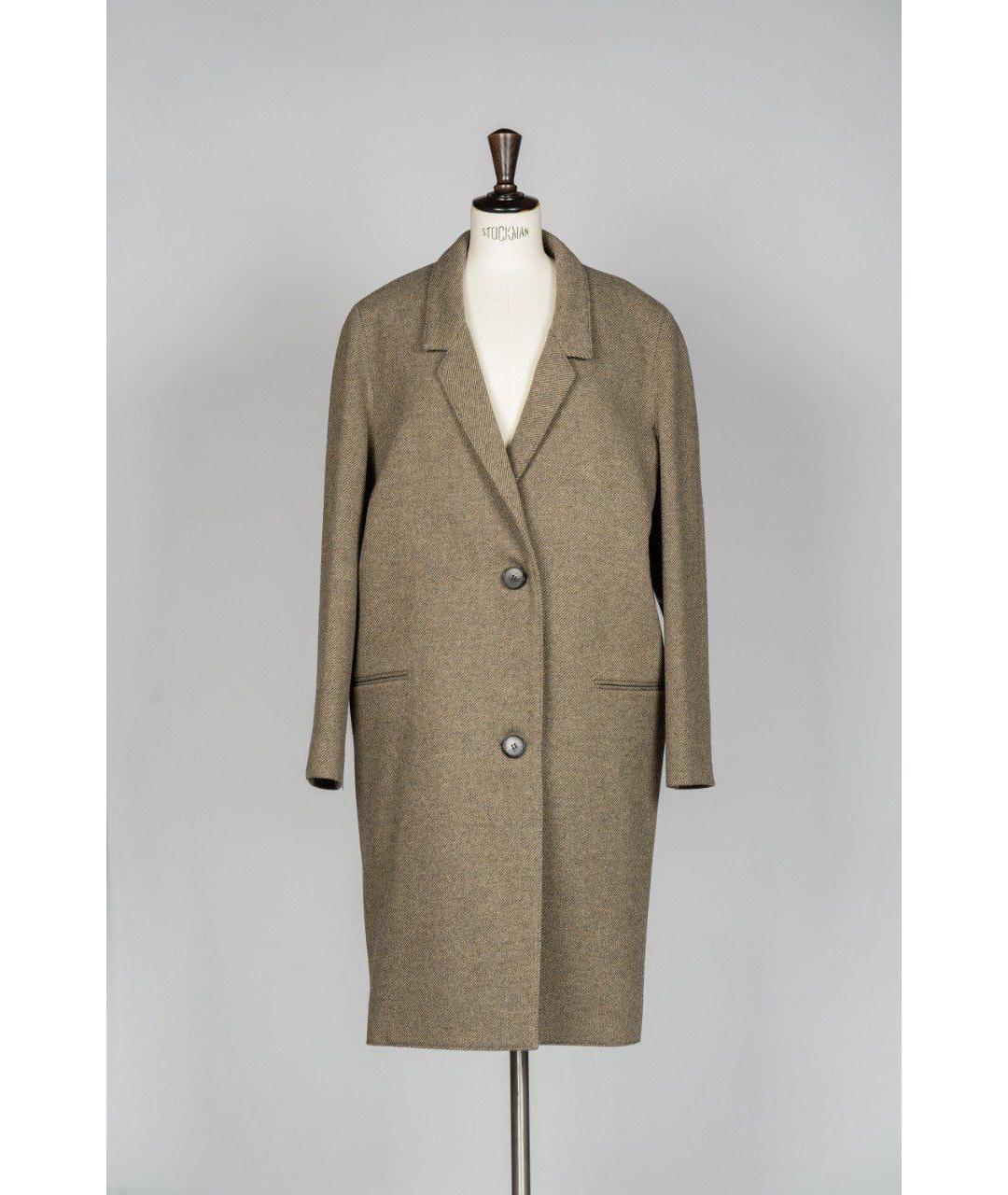 LEMAIRE Коричневое шерстяное пальто, фото 3