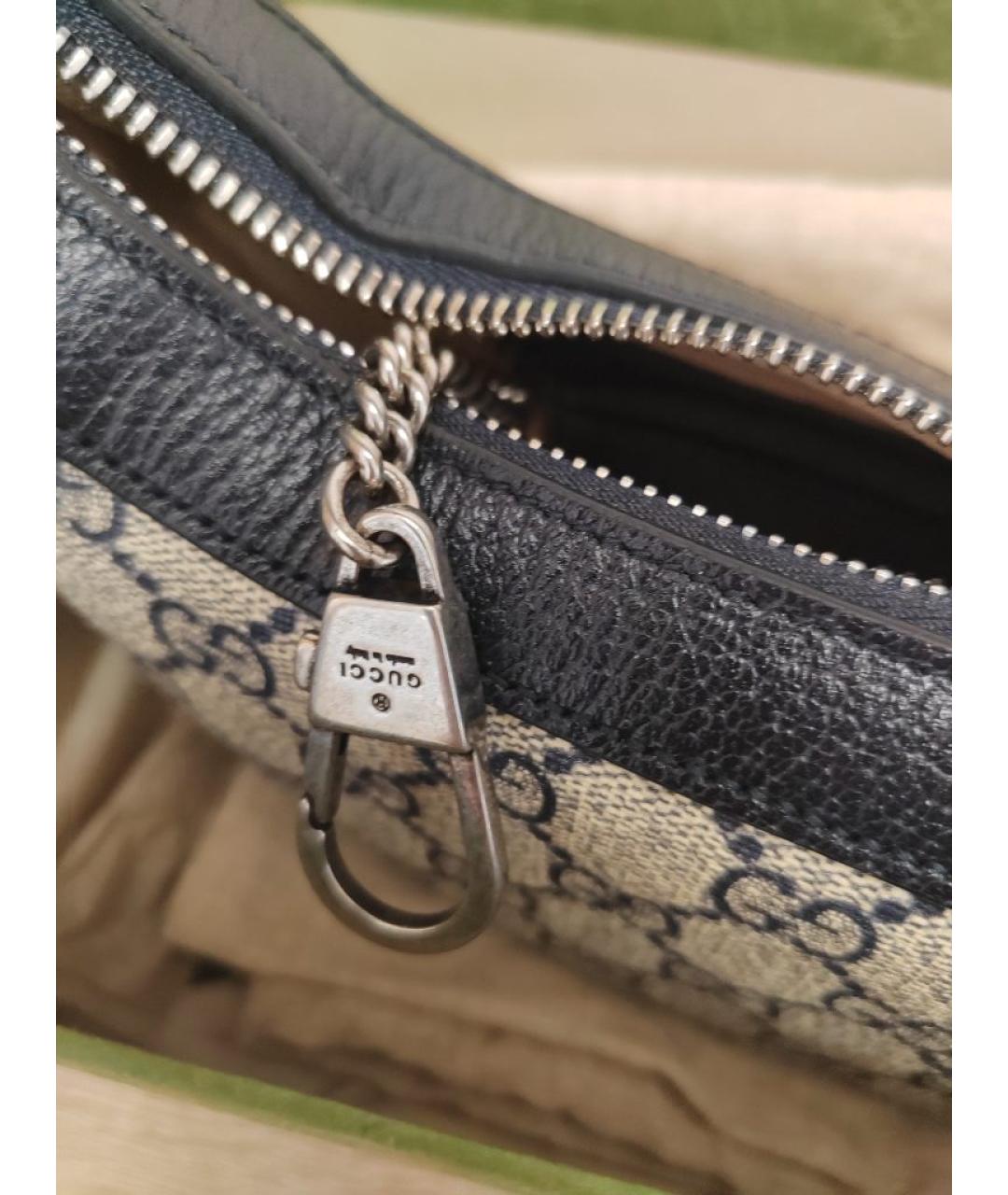 GUCCI Бежевая кожаная сумка через плечо, фото 4