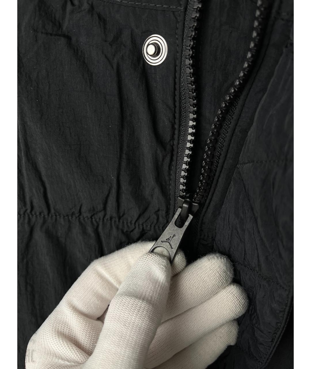 JORDAN Черная полиэстеровая куртка, фото 4