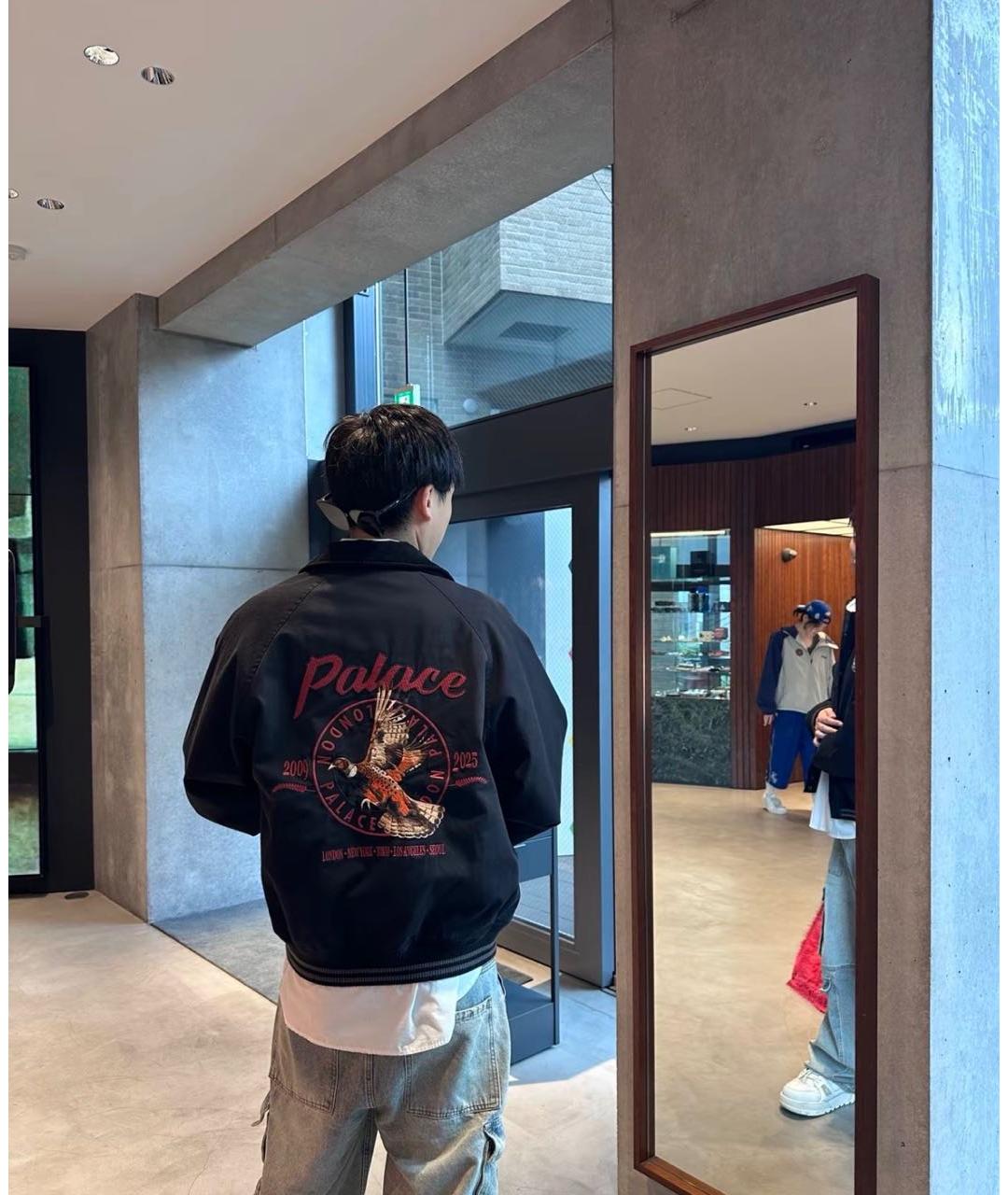 PALACE Черная хлопковая куртка, фото 7