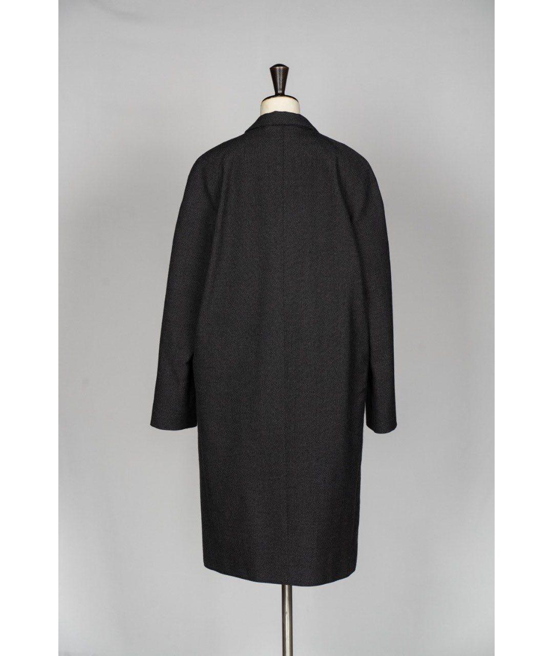 LEMAIRE Антрацитовое шерстяное пальто, фото 2