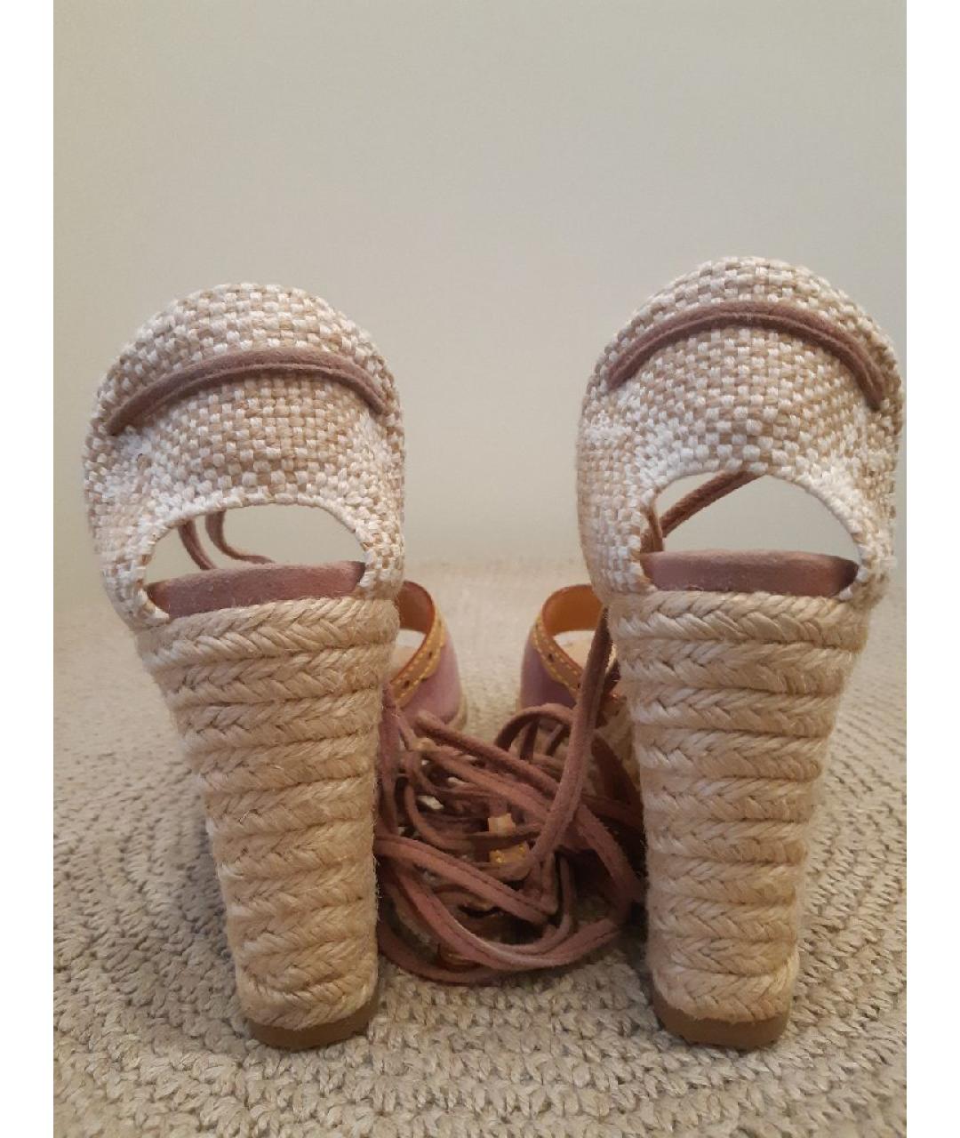 LOUIS VUITTON Фиолетовые замшевые эспадрильи, фото 4