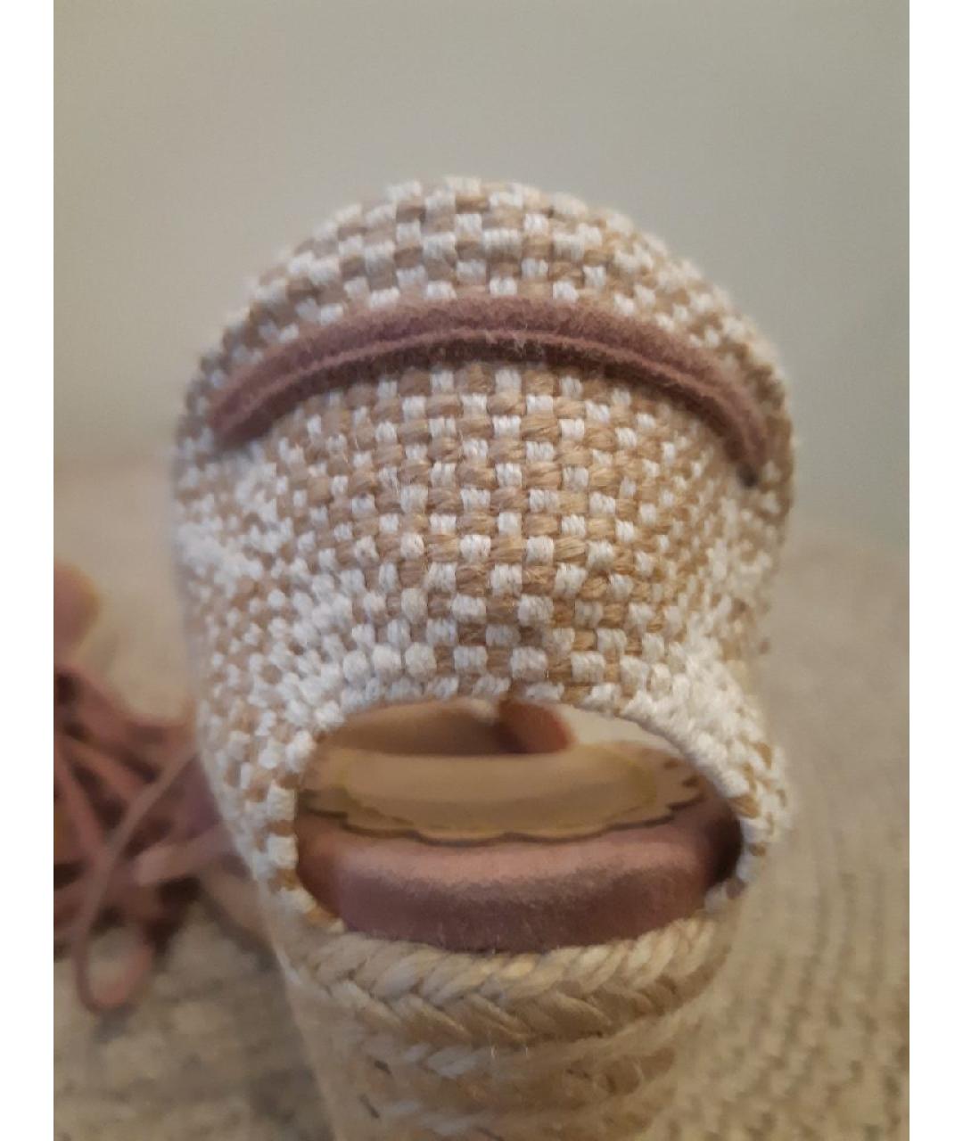 LOUIS VUITTON Фиолетовые замшевые эспадрильи, фото 5