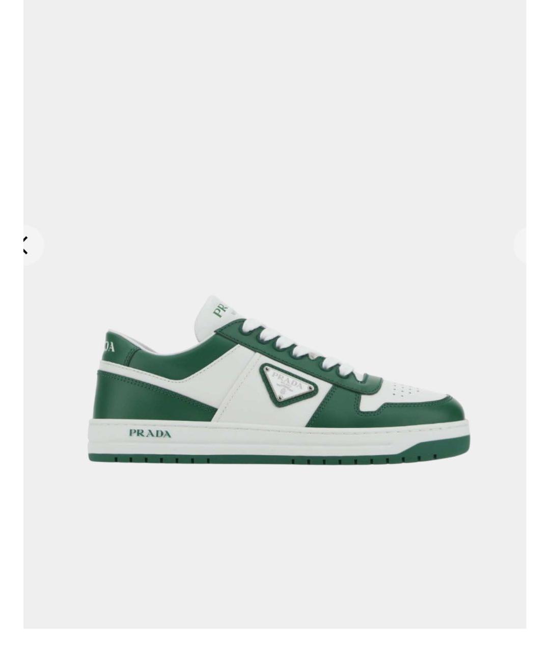 PRADA Белые кожаные кроссовки, фото 3