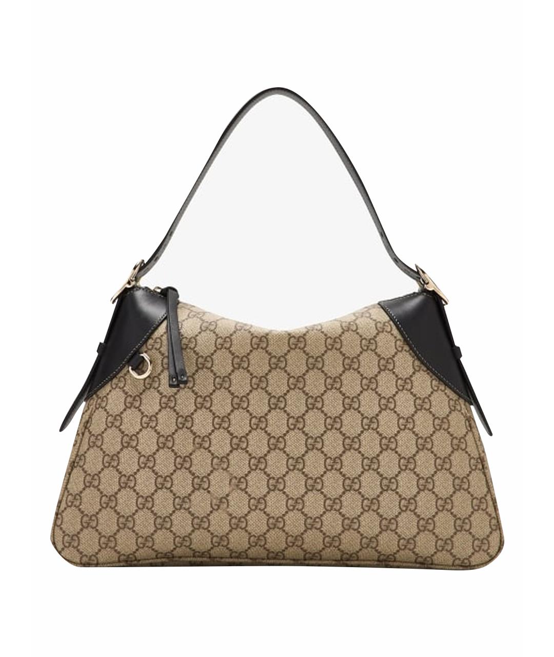 GUCCI Черная кожаная сумка через плечо, фото 1