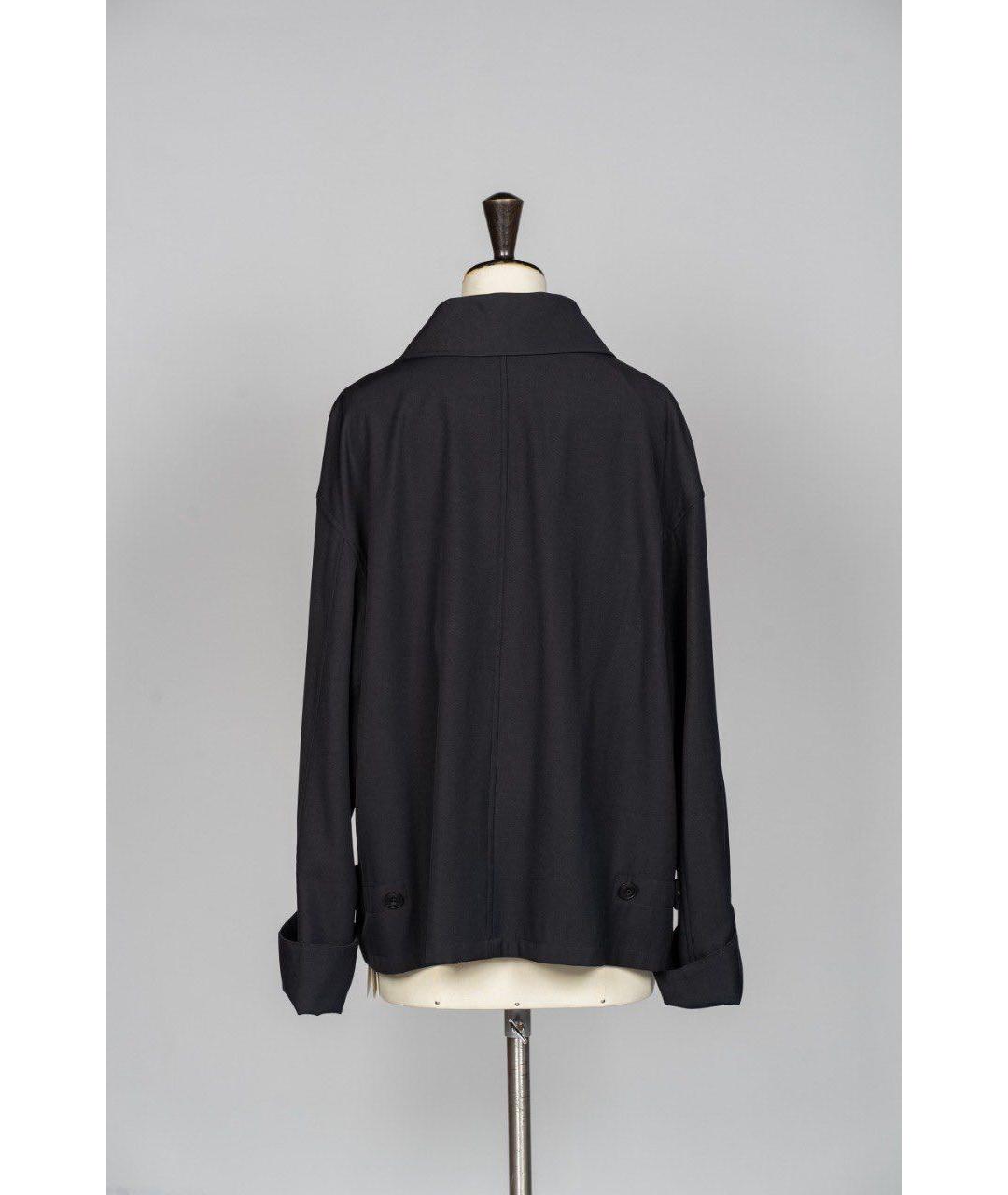 LEMAIRE Черное шерстяное пальто, фото 2