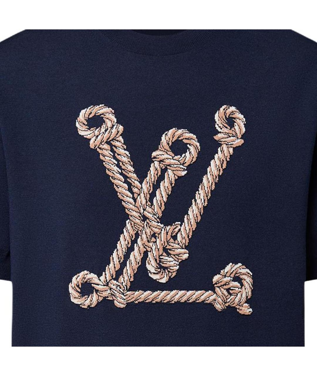 LOUIS VUITTON Темно-синий джемпер / свитер, фото 5