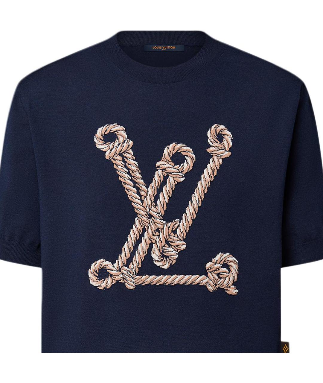 LOUIS VUITTON Темно-синий джемпер / свитер, фото 2