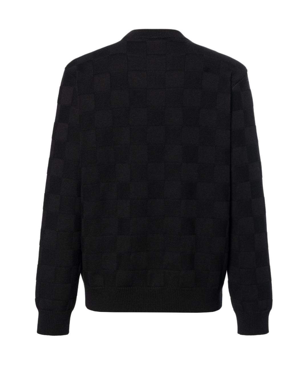 LOUIS VUITTON Черный шерстяной джемпер / свитер, фото 2