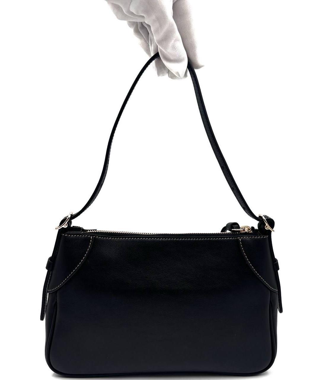 GUCCI Черная кожаная сумка через плечо, фото 2