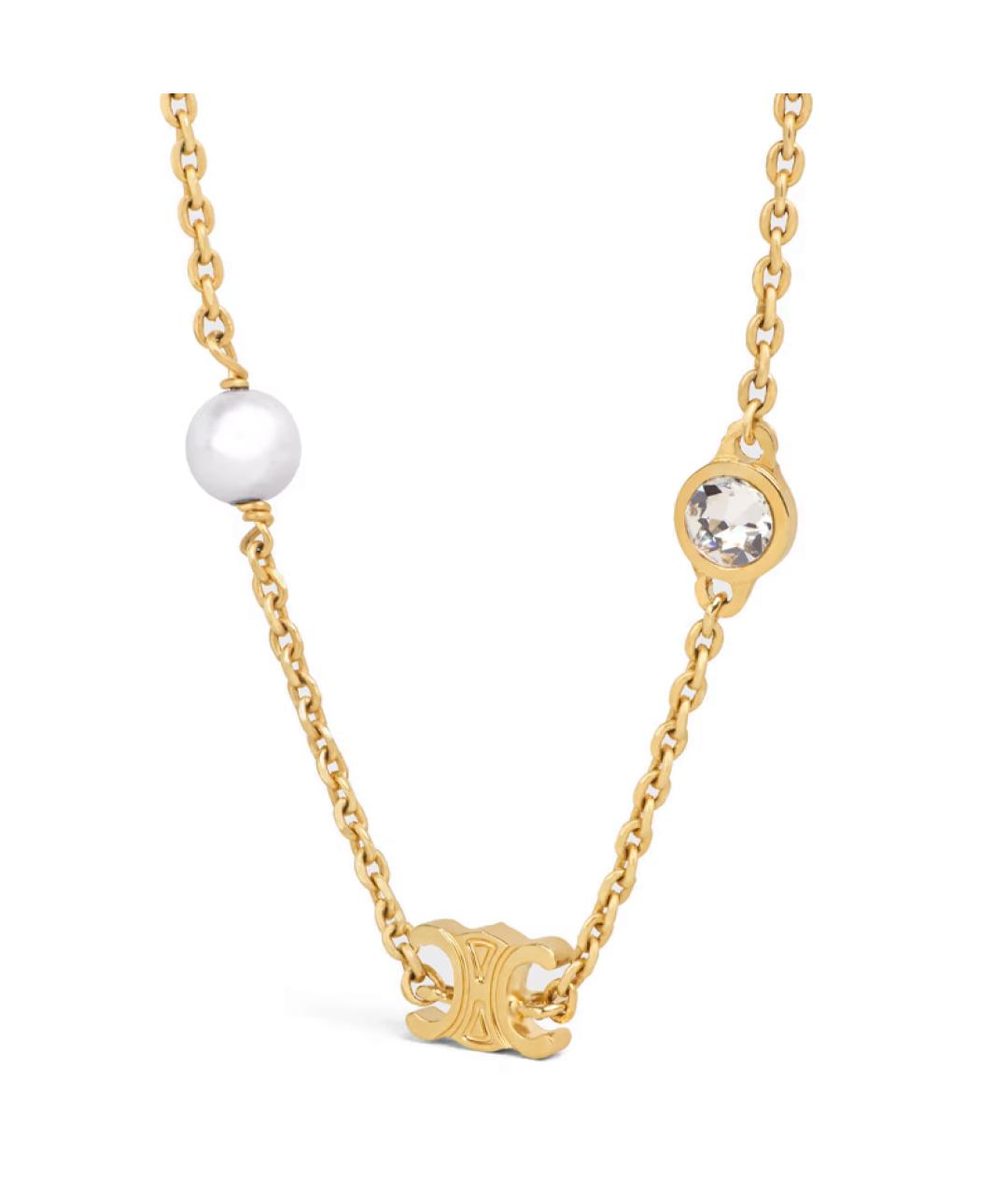 CELINE Золотой латунный браслет, фото 3