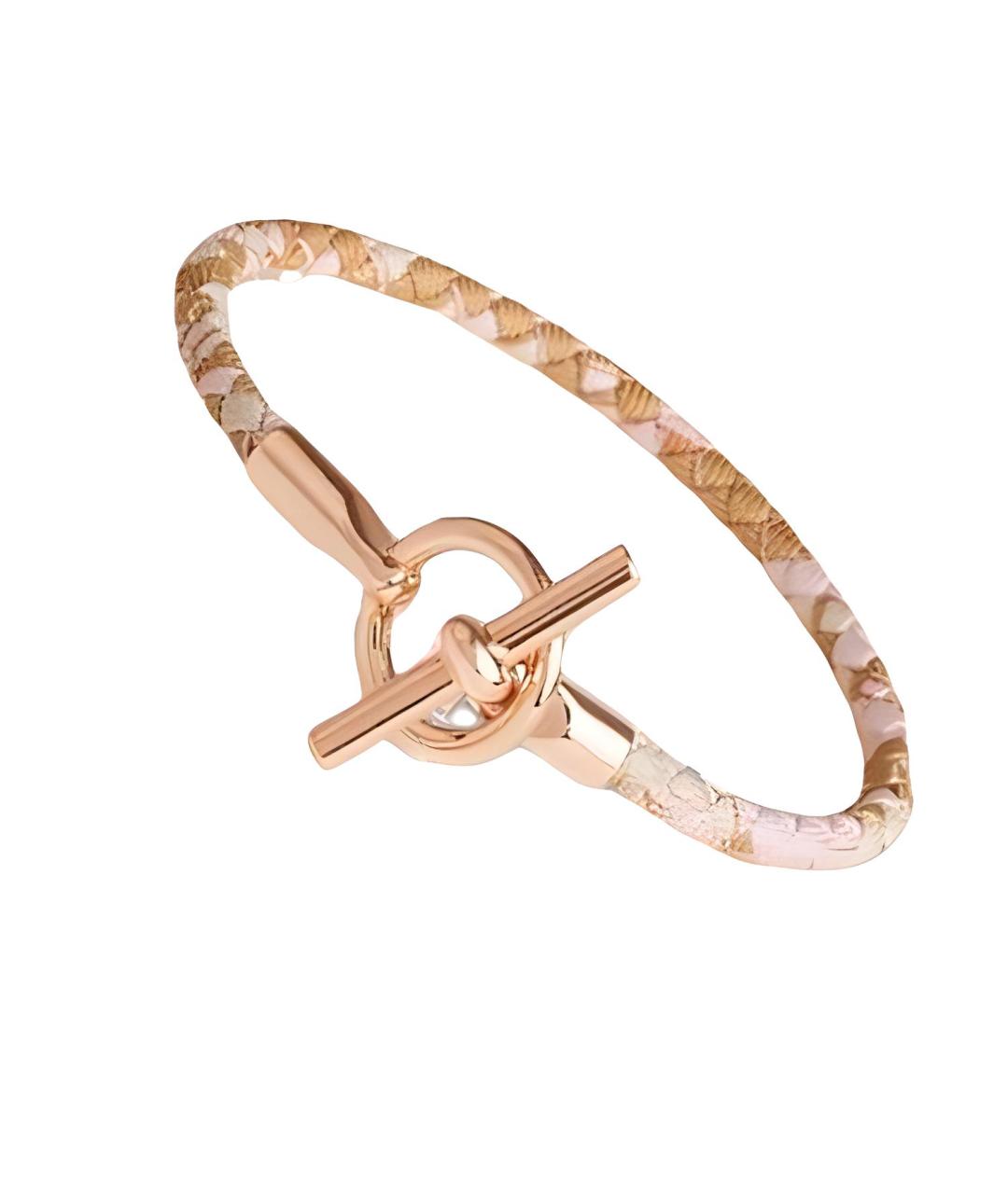 HERMES Розовый браслет, фото 2