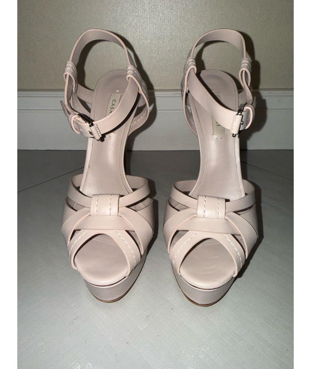 CASADEI Бежевые кожаные туфли, фото 3