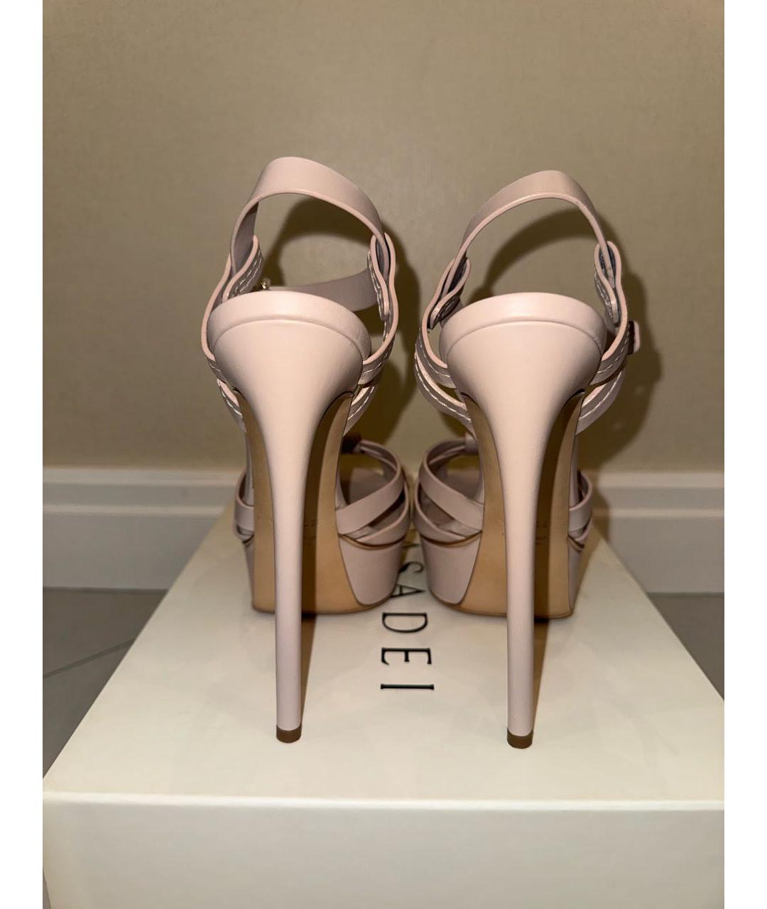 CASADEI Бежевые кожаные туфли, фото 5