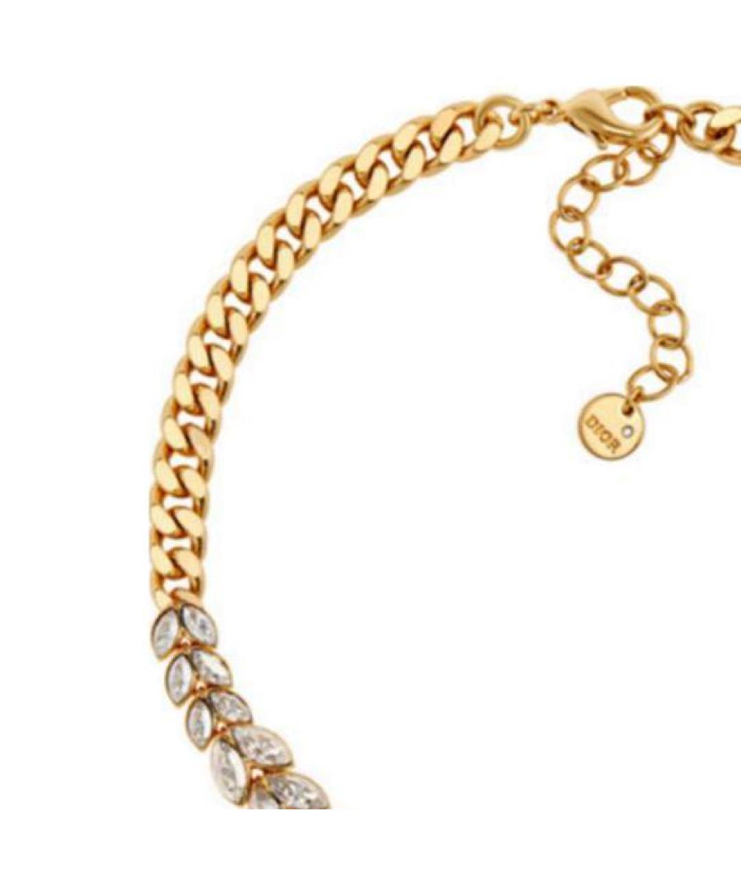 CHRISTIAN DIOR Золотой металлический браслет, фото 3