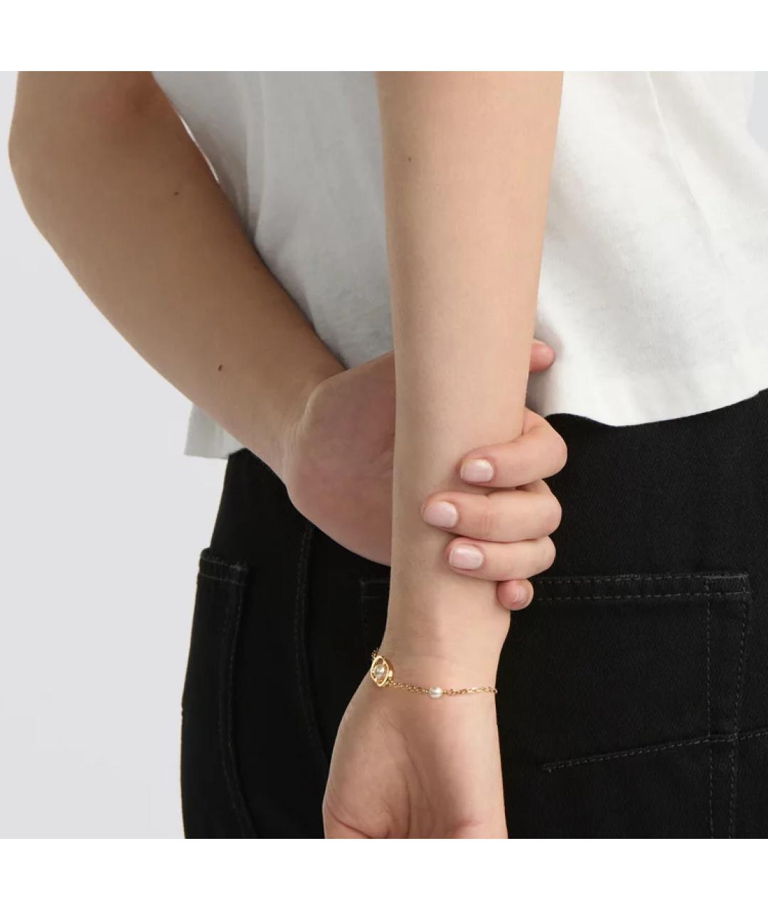 CHRISTIAN DIOR Золотой металлический браслет, фото 2