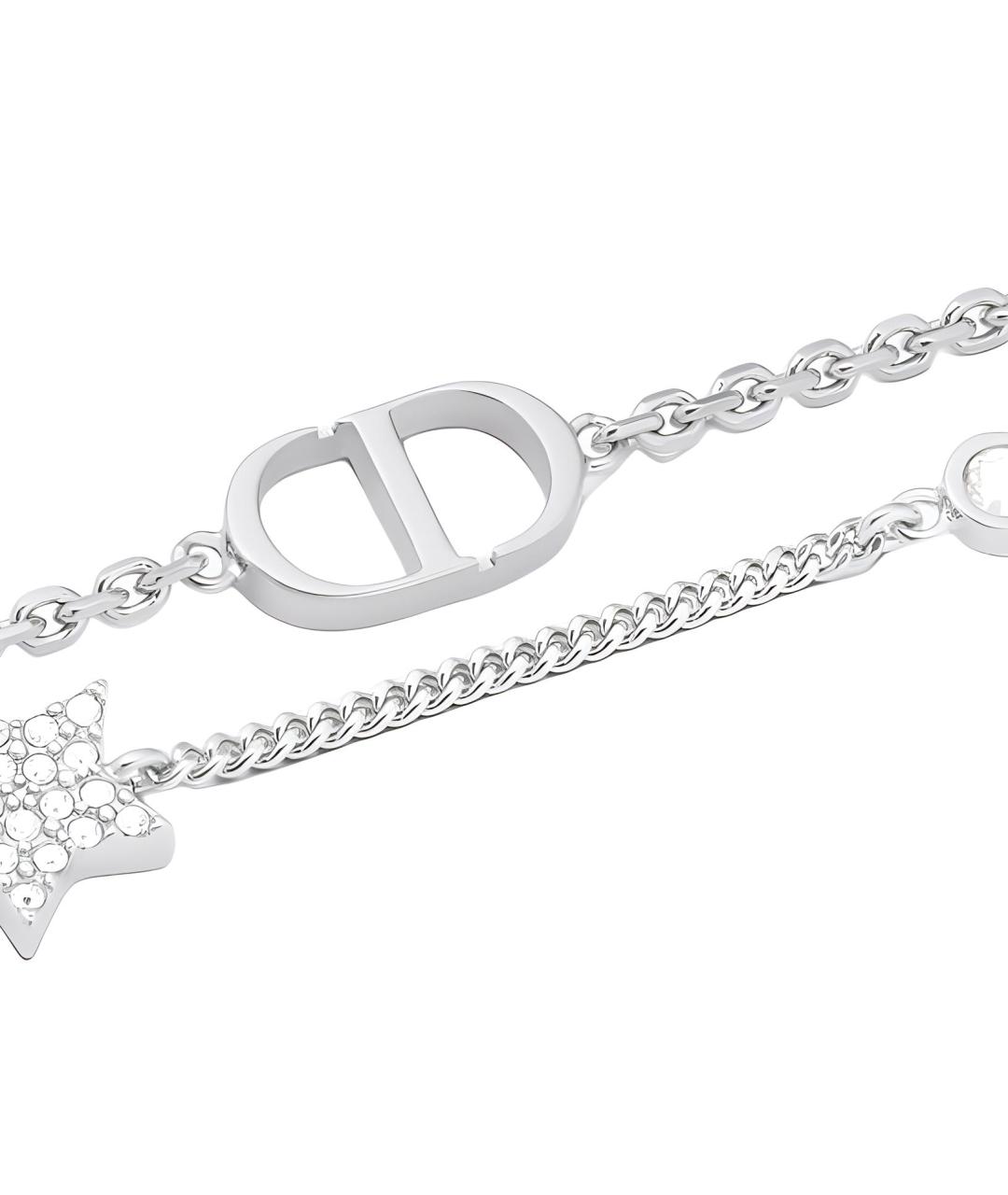 CHRISTIAN DIOR Серебрянный металлический браслет, фото 3