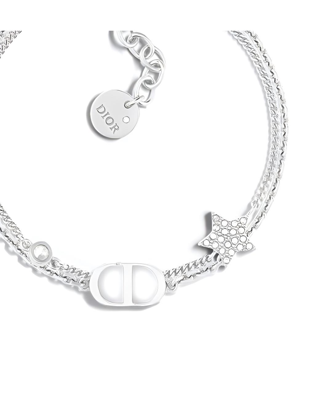 CHRISTIAN DIOR Серебрянный металлический браслет, фото 2