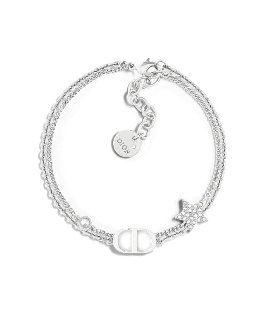 CHRISTIAN DIOR Серебрянный металлический браслет, фото 1