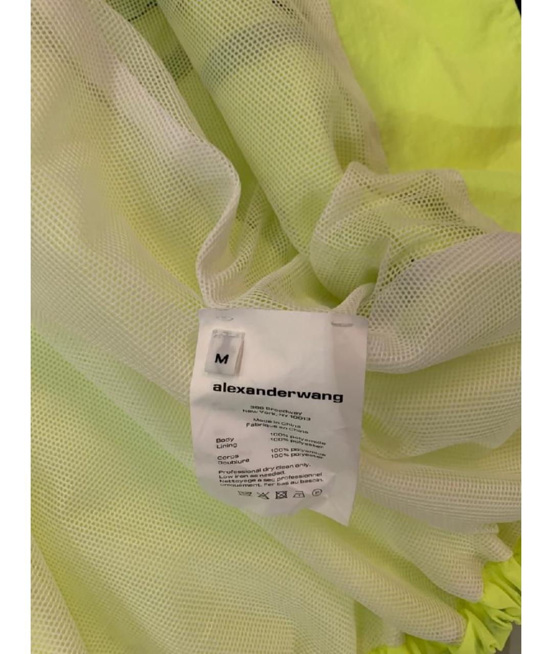 ALEXANDER WANG Салатовый полиэстеровый костюм с брюками, фото 6