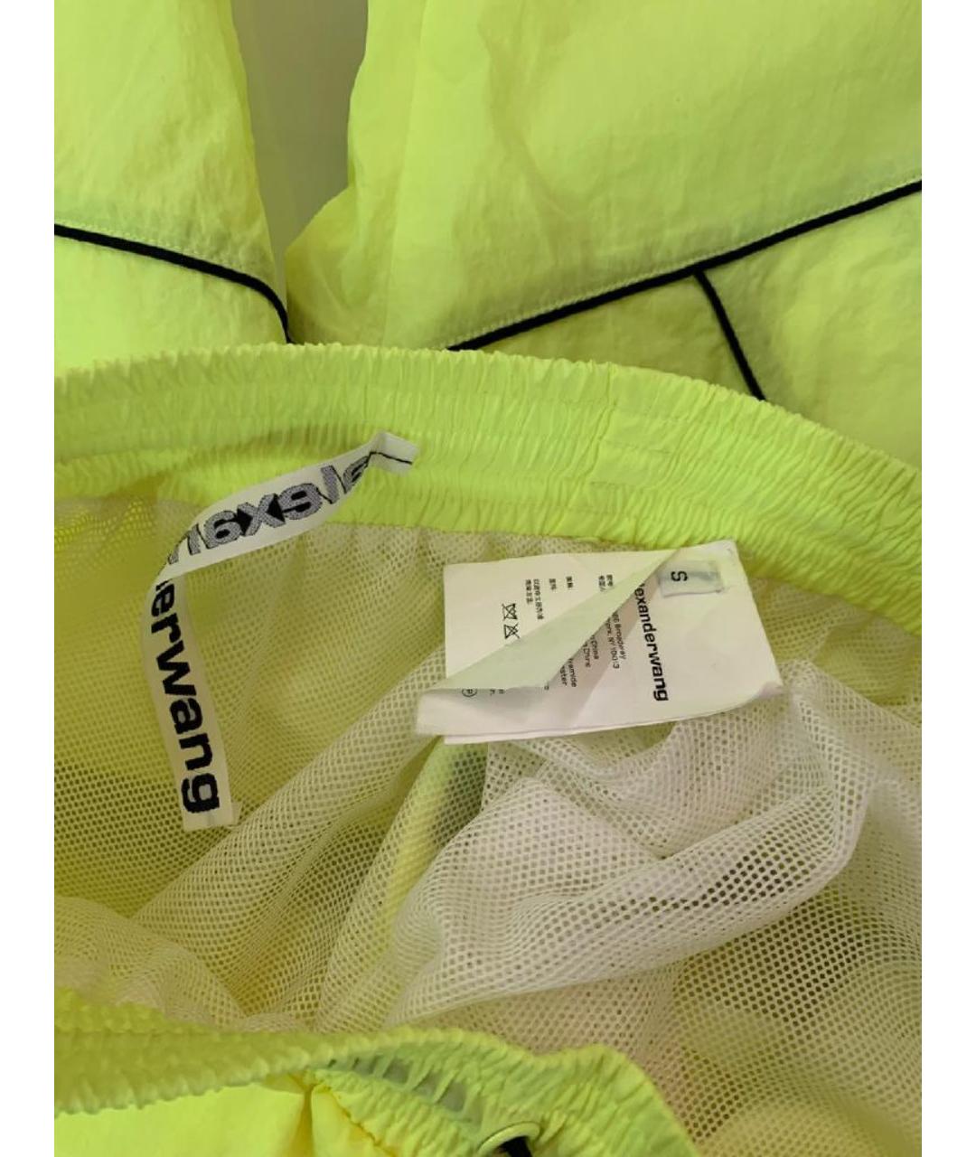 ALEXANDER WANG Салатовый полиэстеровый костюм с брюками, фото 7