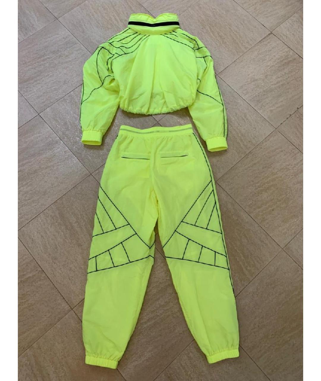 ALEXANDER WANG Салатовый полиэстеровый костюм с брюками, фото 2