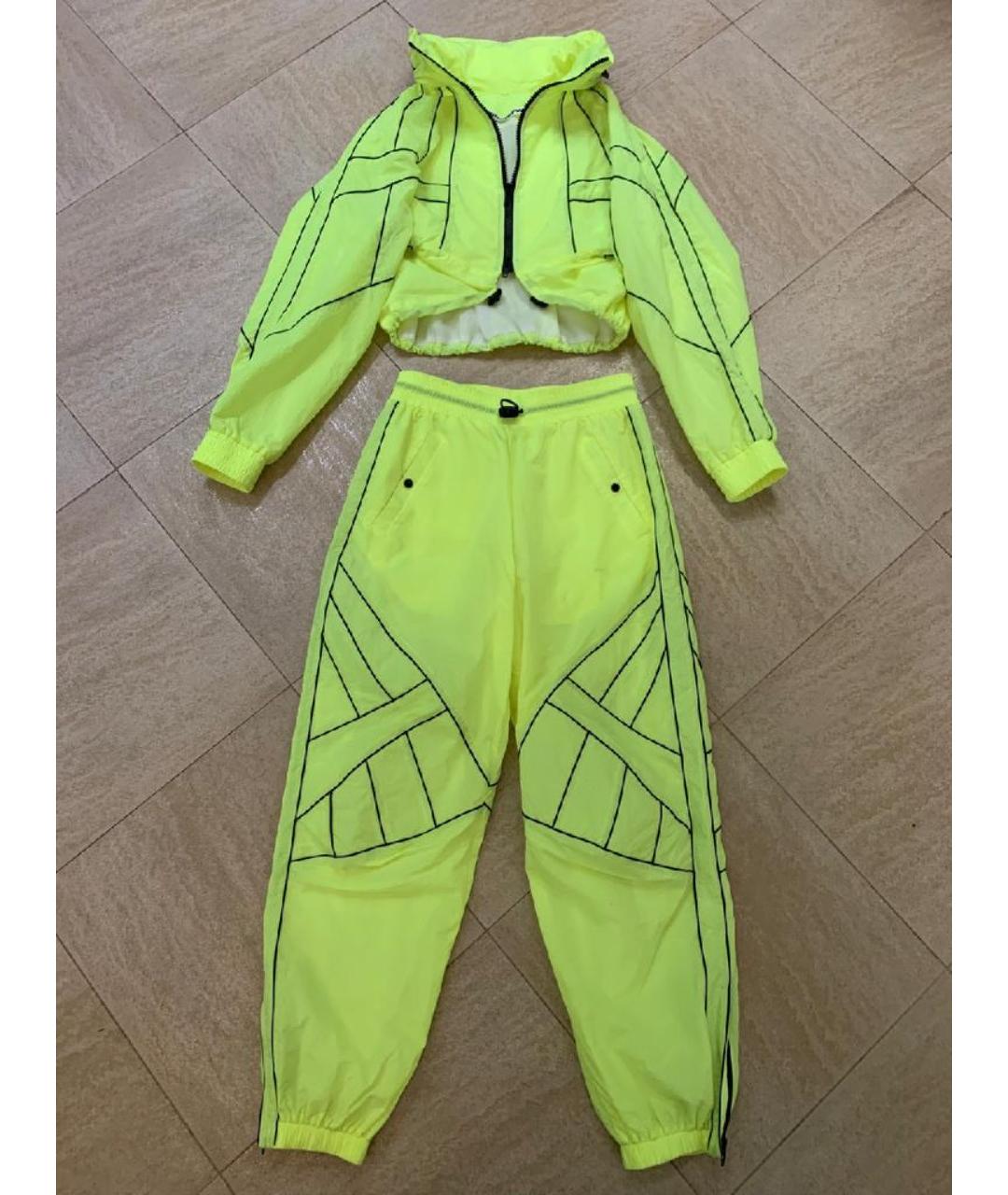 ALEXANDER WANG Салатовый полиэстеровый костюм с брюками, фото 9