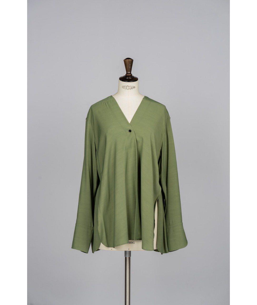 LEMAIRE Зеленая хлопковая блузы, фото 3