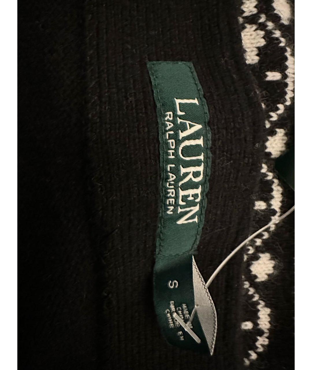 RALPH LAUREN Черная шерстяная юбка миди, фото 5