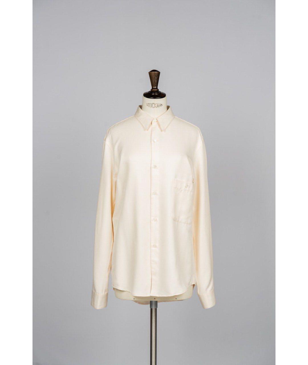 LEMAIRE Белая шелковая рубашка, фото 3