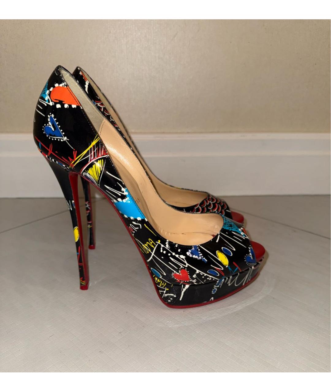 CHRISTIAN LOUBOUTIN Мульти кожаные туфли, фото 8