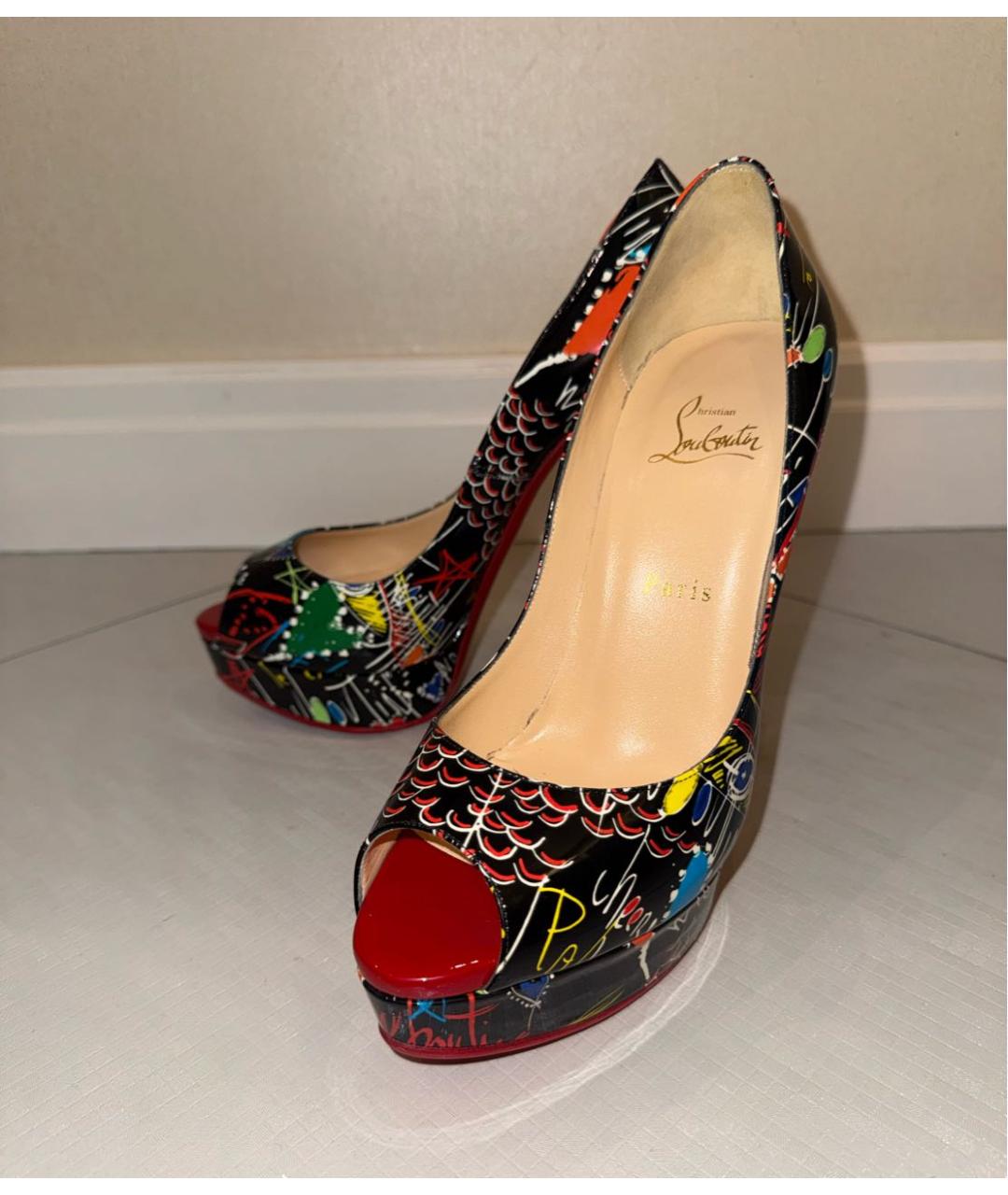 CHRISTIAN LOUBOUTIN Мульти кожаные туфли, фото 7
