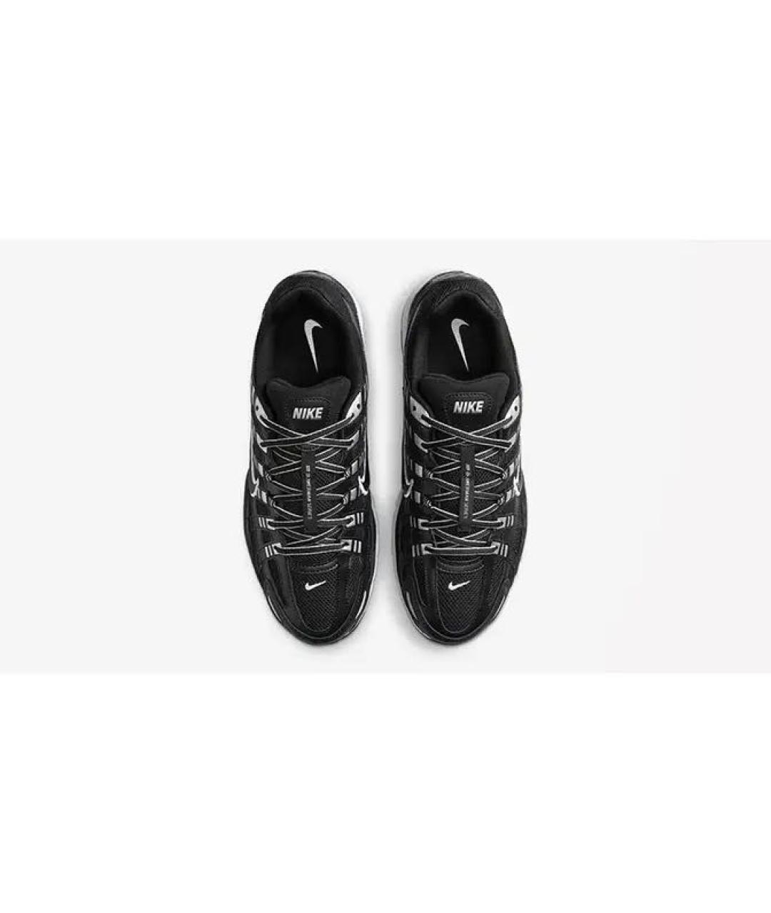 NIKE Черные кожаные низкие кроссовки / кеды, фото 4