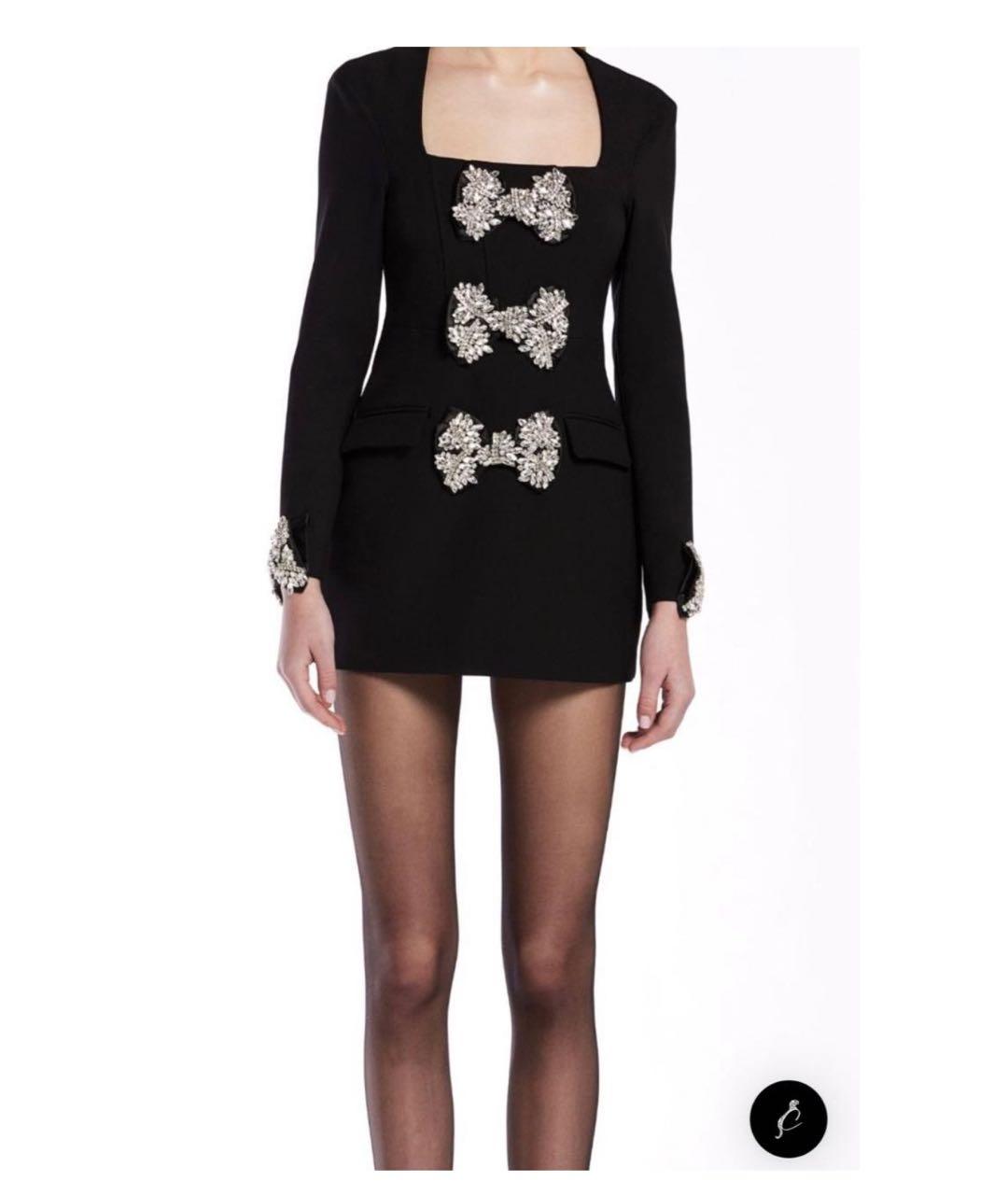 LOULOU STUDIO Черное хлопковое коктейльное платье, фото 3