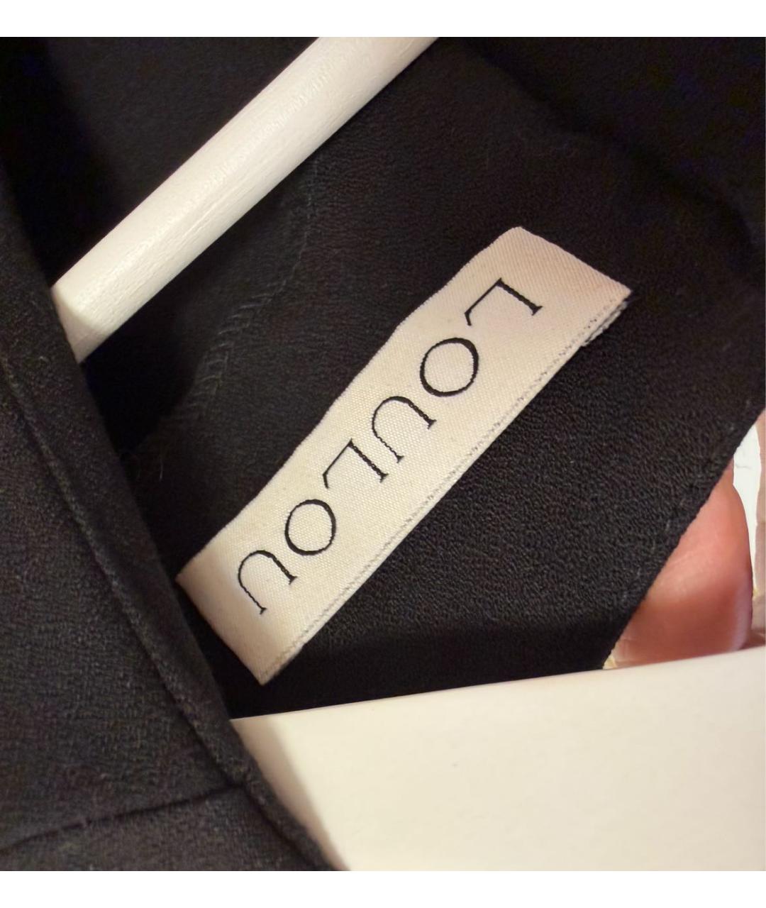 LOULOU STUDIO Черное хлопковое коктейльное платье, фото 5