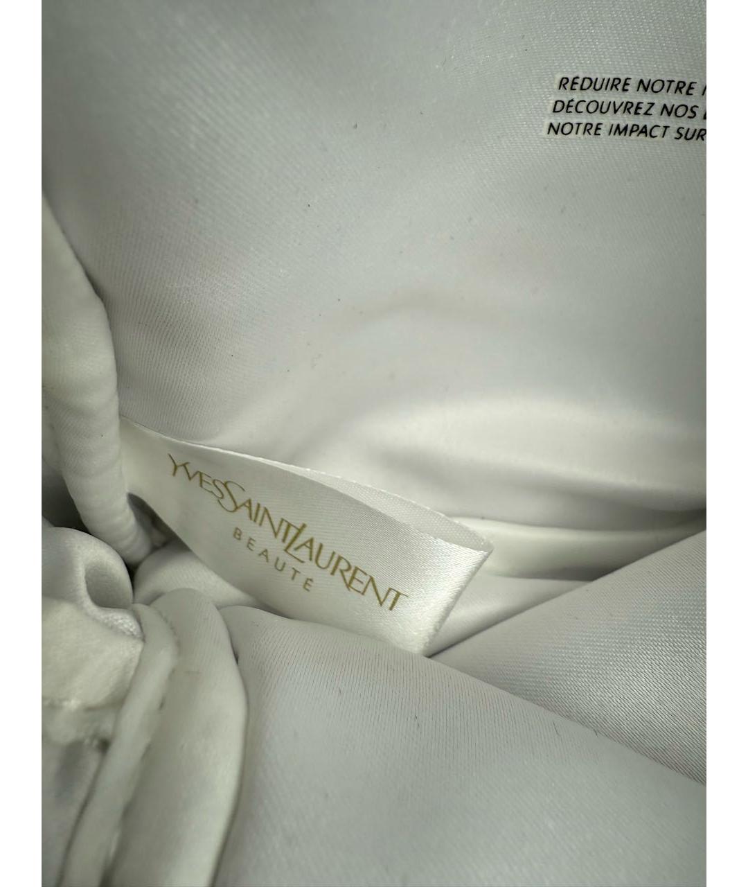SAINT LAURENT Белая косметичка, фото 4