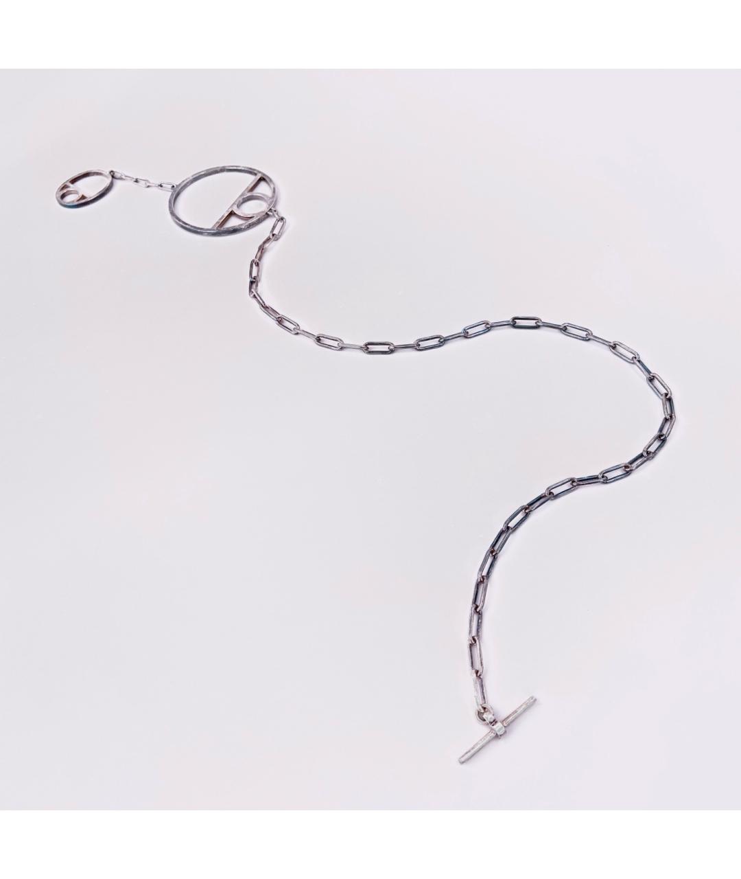 HERMES Серебряное серебряное колье, фото 3