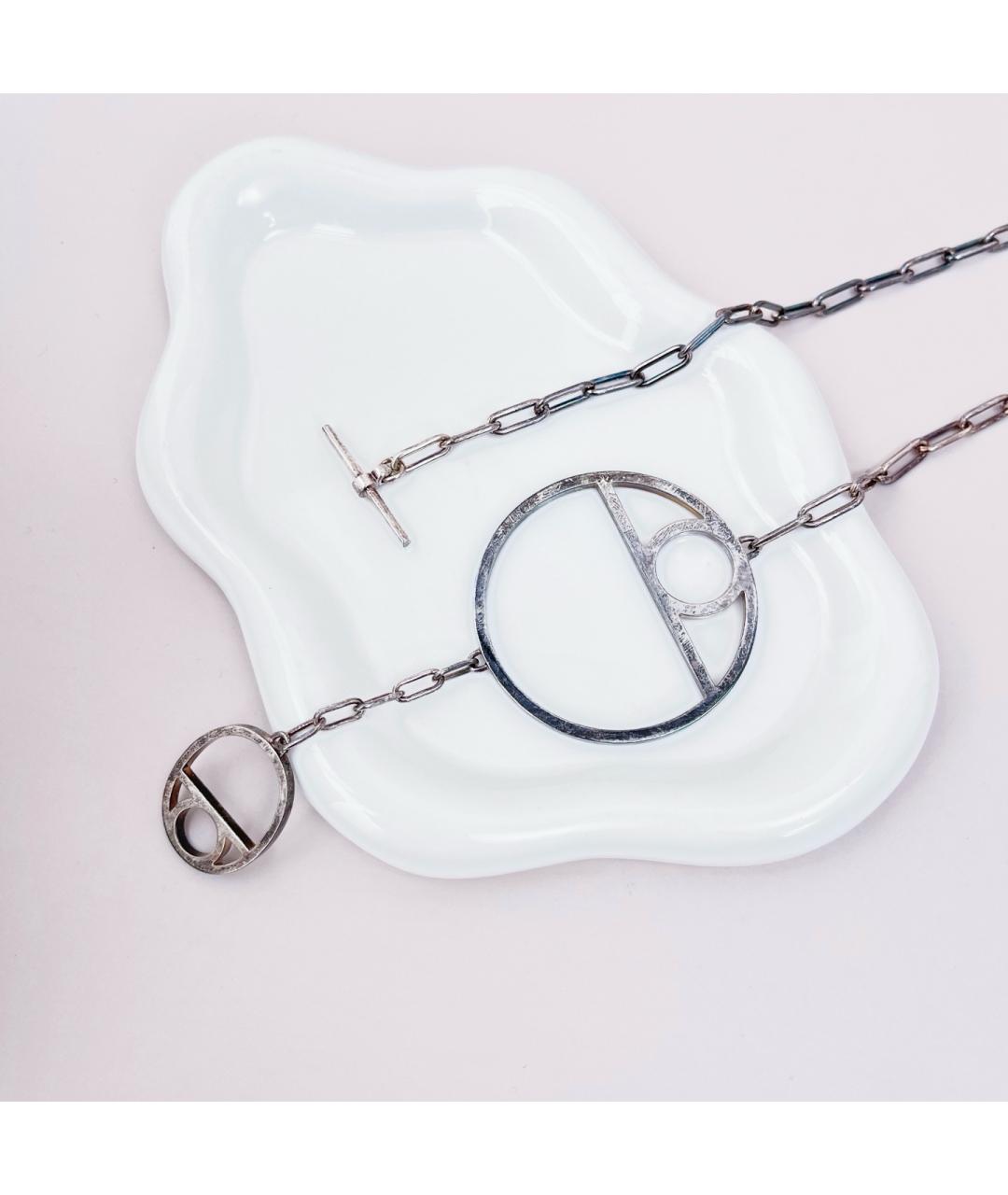 HERMES Серебряное серебряное колье, фото 4