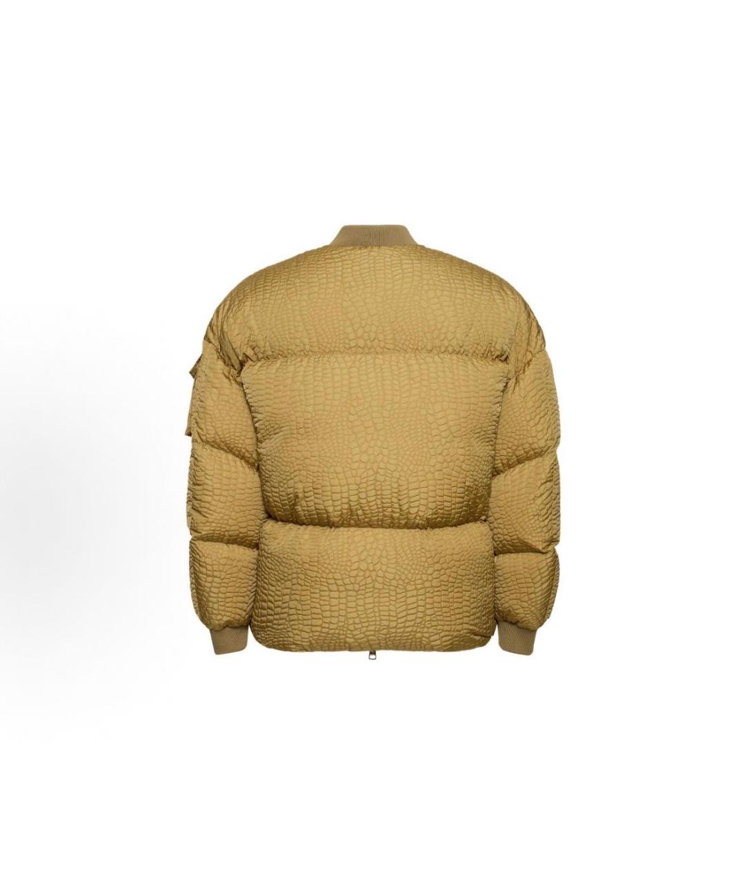 MONCLER Коричневый полиамидовый пуховик, фото 2