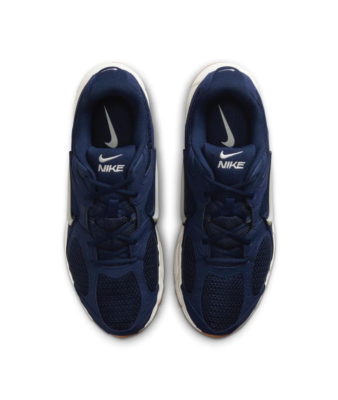 NIKE Темно-синие кожаные низкие кроссовки / кеды, фото 4