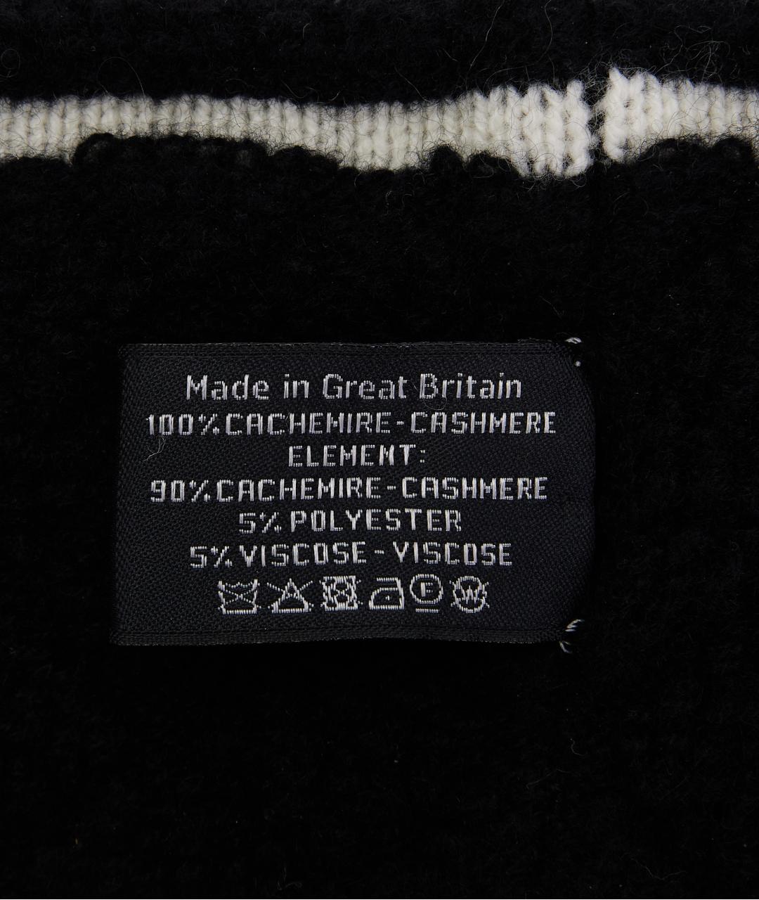 CHANEL Черная кашемировая повязка на голову, фото 4