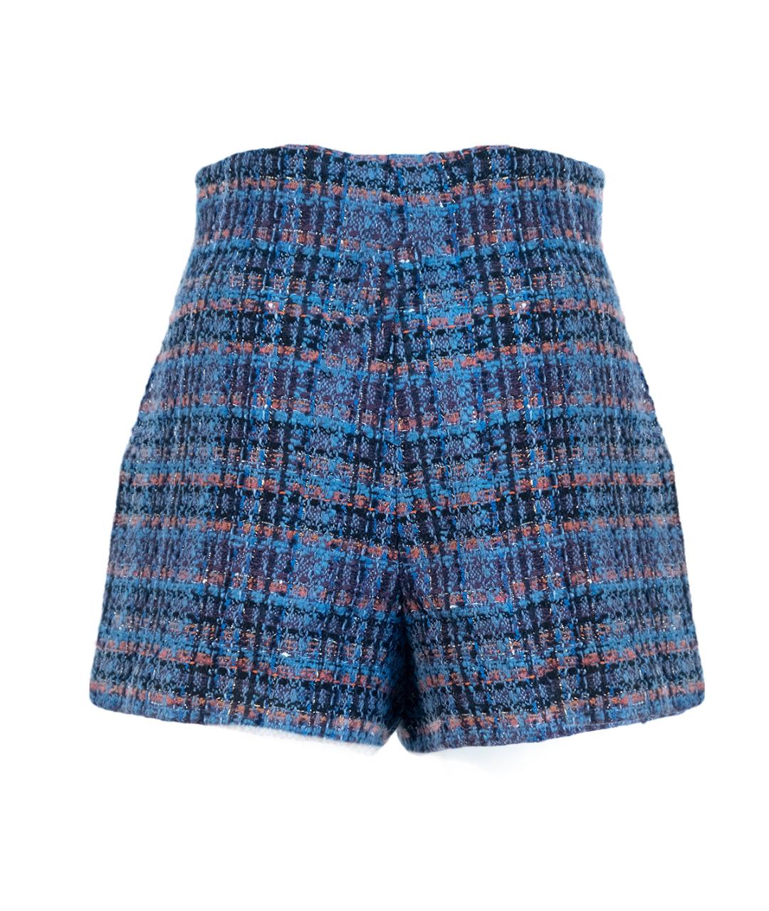 SANDRO Синий твидовый костюм с юбками, фото 5