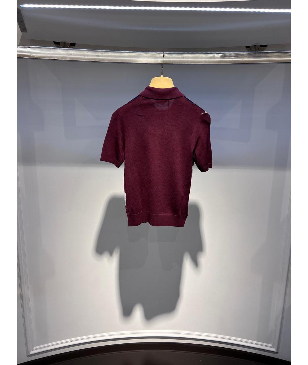 MIU MIU Бордовый шерстяной джемпер / свитер, фото 3