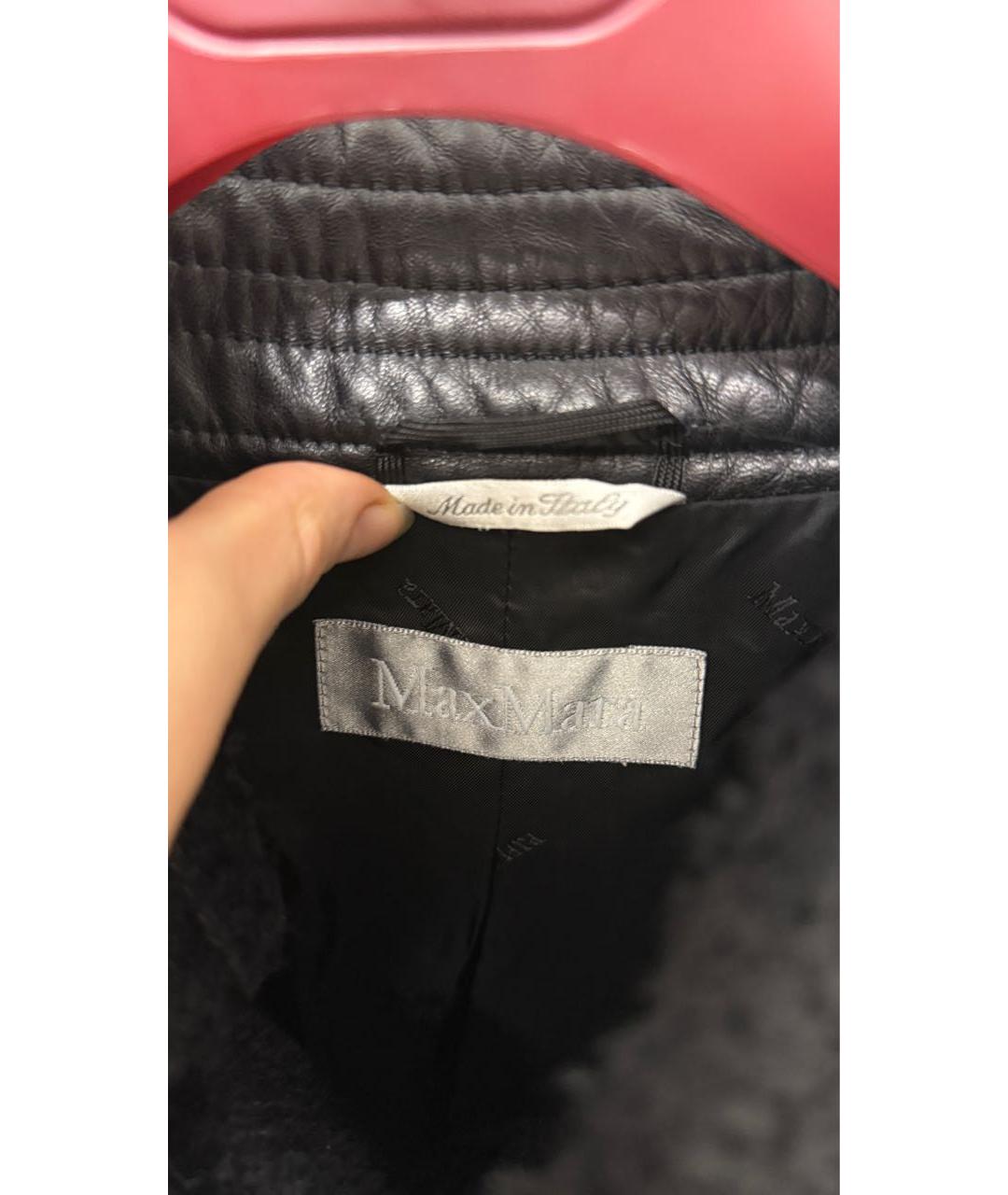 MAX MARA Черное шерстяное пальто, фото 3