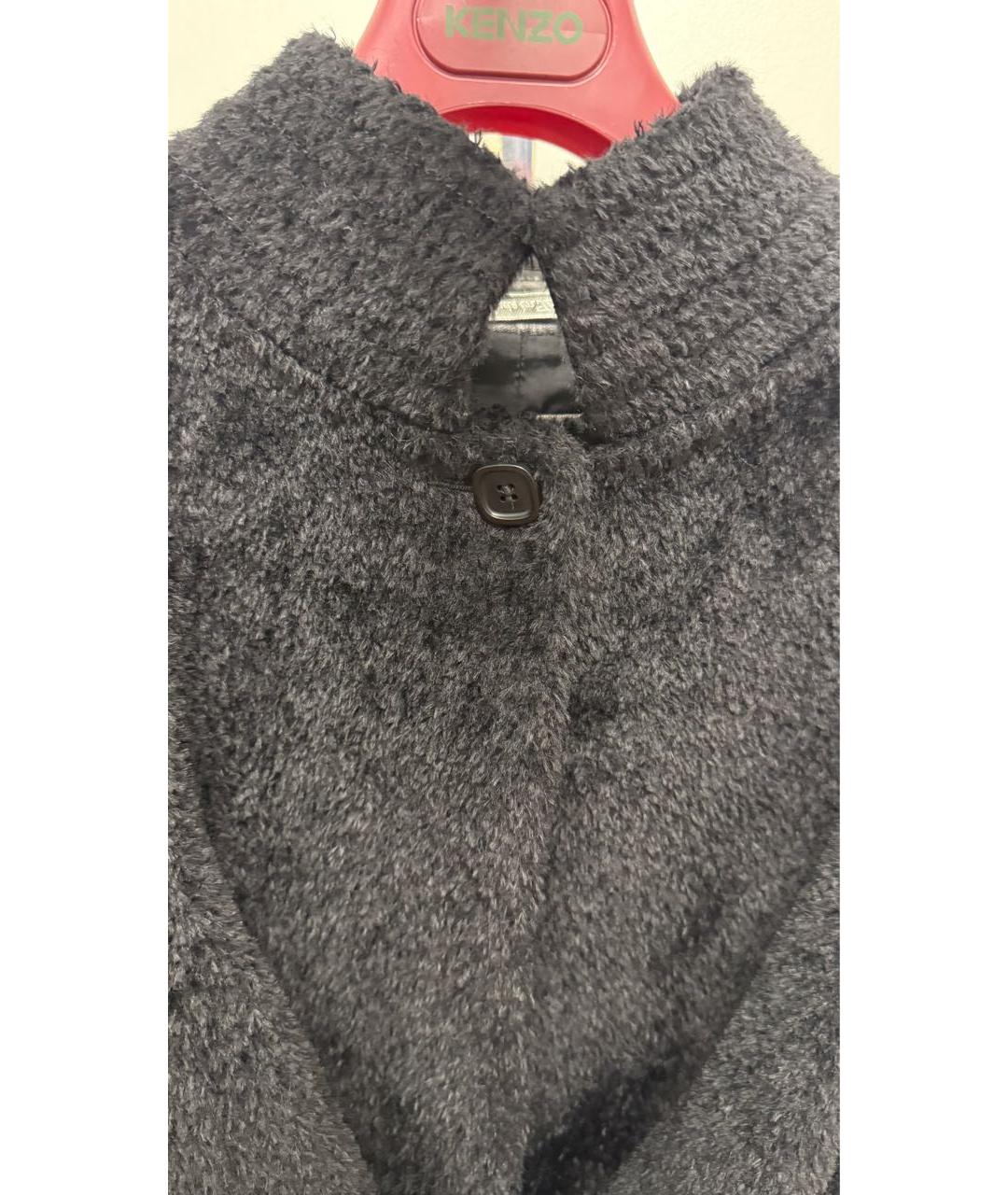 MAX MARA Черное шерстяное пальто, фото 4