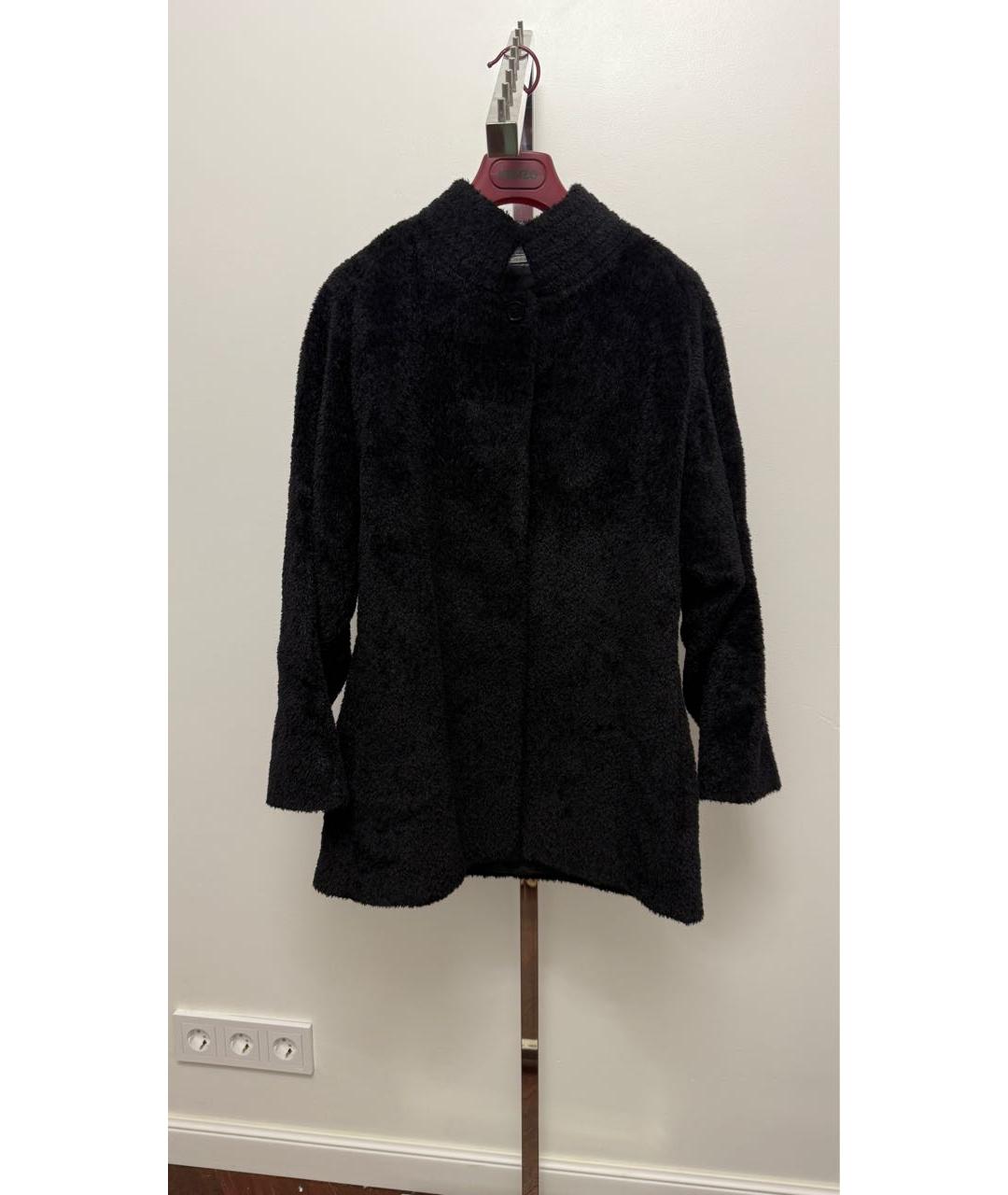 MAX MARA Черное шерстяное пальто, фото 8