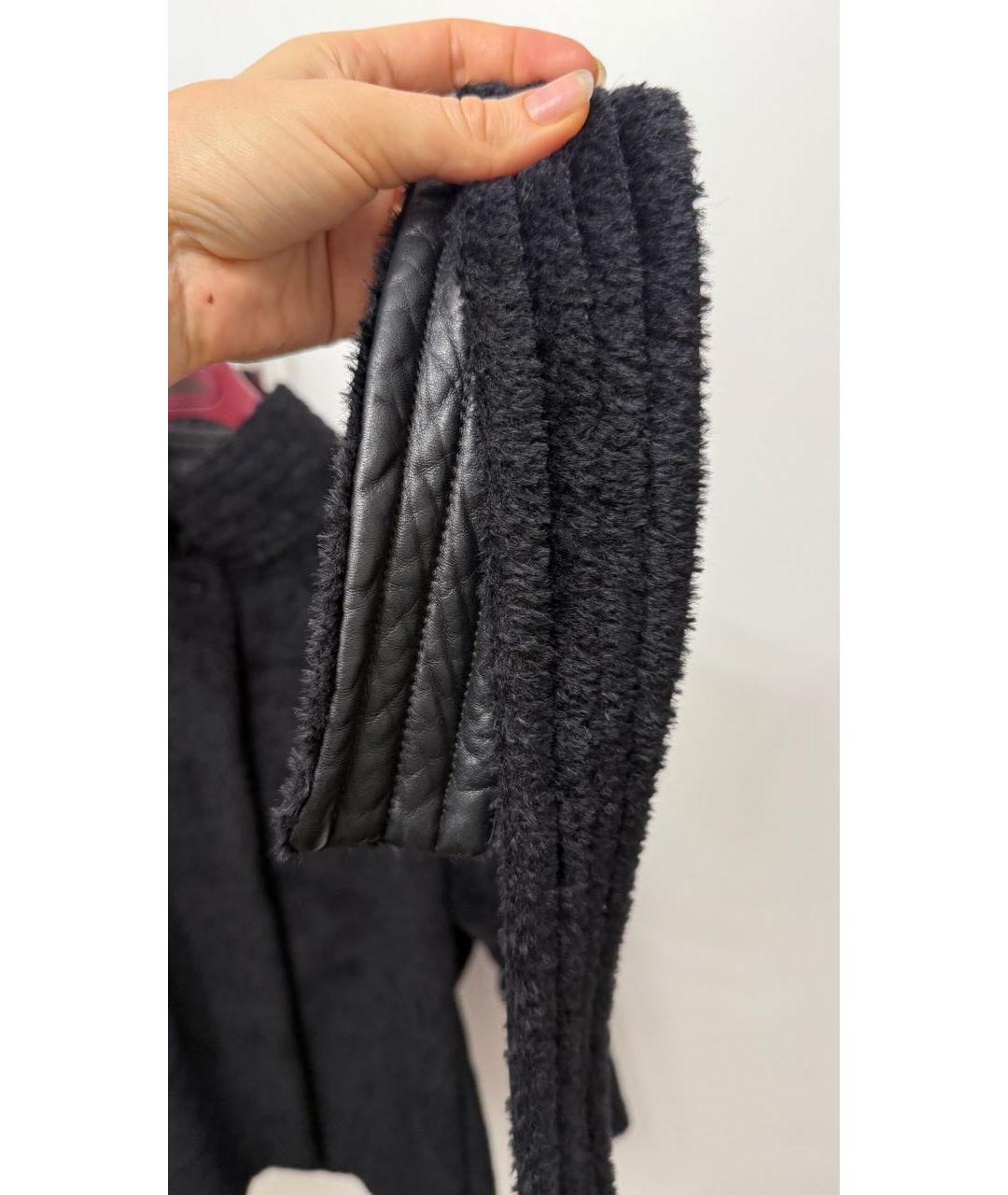 MAX MARA Черное шерстяное пальто, фото 5