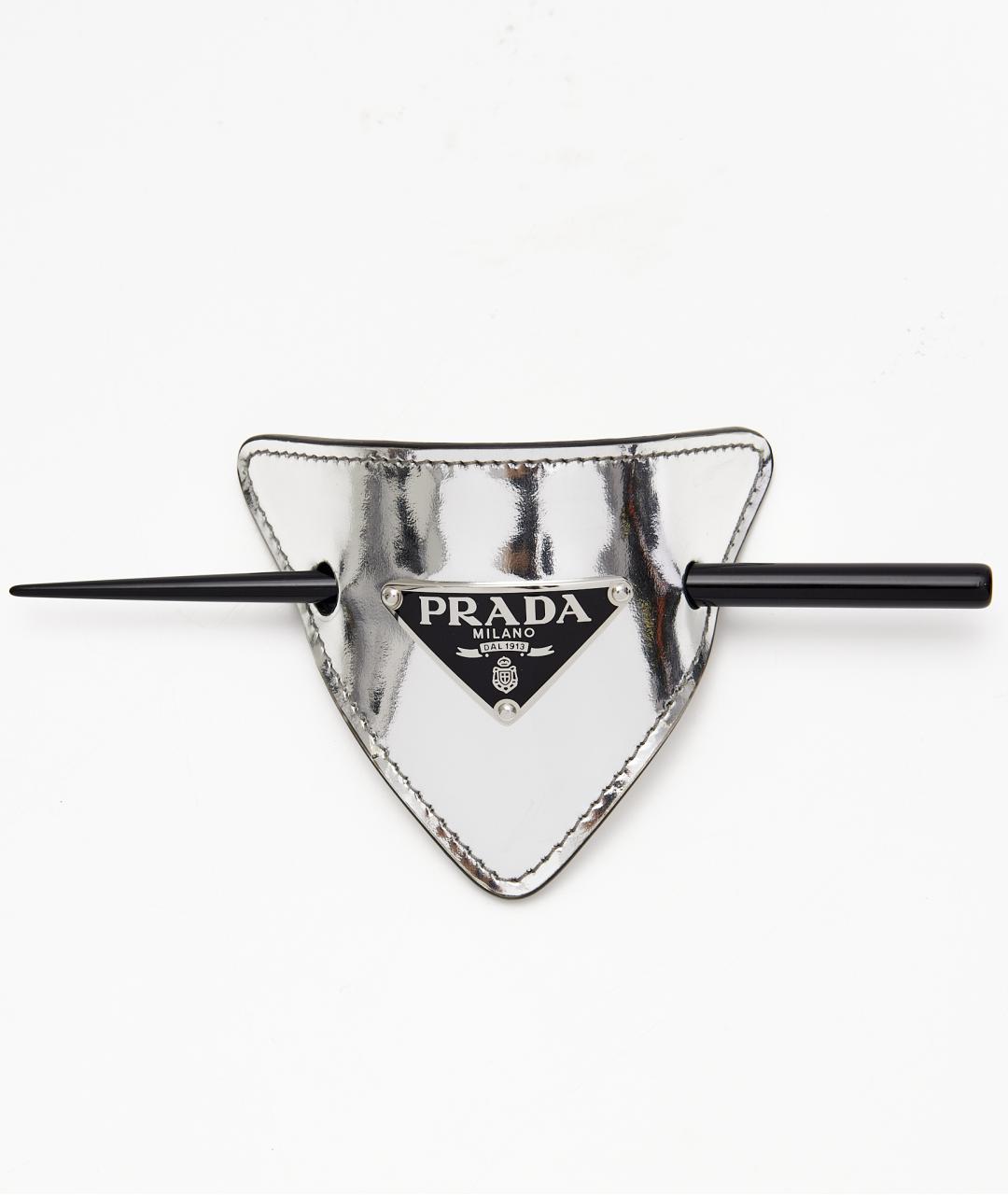 PRADA Серебряная заколка, фото 3