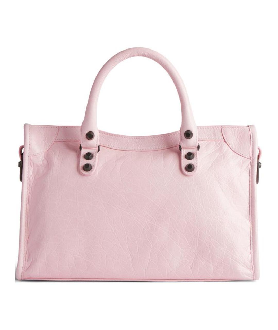 BALENCIAGA Розовая кожаная сумка через плечо, фото 5